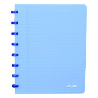 Atoma Trendy geruit schrift A5 transparant blauw 72 vellen (5 mm) 4135702 405225