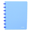 Atoma Trendy geruit schrift A5 transparant blauw 72 vellen (5 mm)