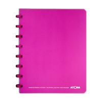 Atoma Trendy geruit schrift A5 transparant paars 72 vellen (5 mm) 405228