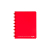 Atoma Trendy geruit schrift A5 transparant rood 72 vellen (4 x 8 mm)