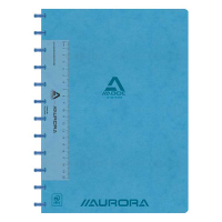 Aurora Adoc gelijnd schrift met meetlat A4 blauw 72 vellen 6811.744B 330087