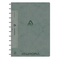 Aurora Adoc gelijnd schrift met meetlat A4 grijs 72 vellen 6811.744GRIS 330086