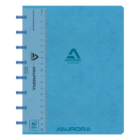 Aurora Adoc gelijnd schrift met meetlat A5 blauw 72 vellen 3811.741B 330081