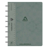 Aurora Adoc geruit schrift met meetlat A5 grijs 72 vellen (5 mm)