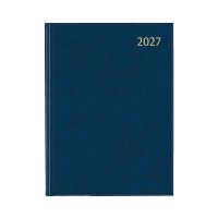 Aurora Business Florence weekagenda met halfuurindeling 2027 blauw (1 week per 2 pagina's) 6-talig 440172