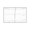 Aurora Business Florence weekagenda met halfuurindeling 2027 bordeaux (1 week per 2 pagina's) 6-talig 440173 - 2