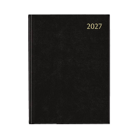 Aurora Business Florence weekagenda met halfuurindeling 2027 zwart (1 week per 2 pagina's) 6-talig 440171