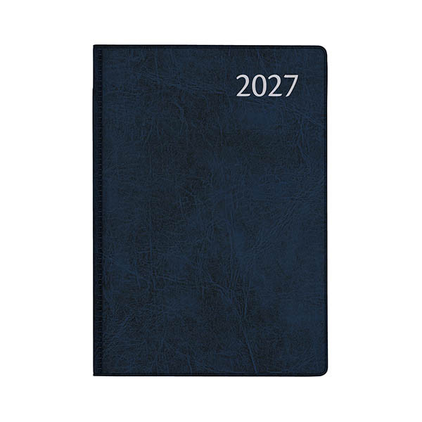 Aurora Classic7 Luna weekagenda 2027 blauw (1 week per 2 pagina) 4-talig 440150 - 1