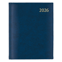 Aurora Largo de Luxe Florence dagagenda met uurindeling 2026 blauw (1 dag per pagina) 6-talig 330135