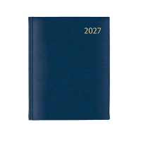 Aurora Largo de Luxe Florence dagagenda met uurindeling 2027 blauw (1 dag per pagina) 6-talig 440135