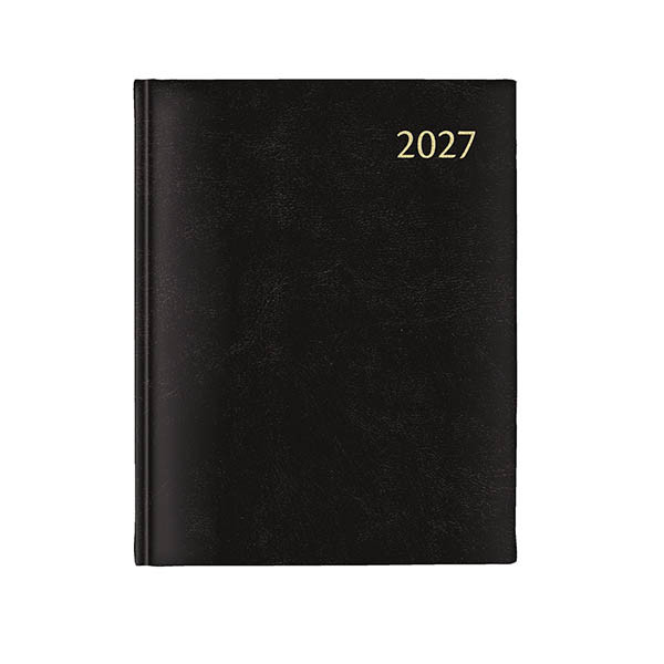 Aurora Largo de Luxe Florence dagagenda met uurindeling 2027 zwart (1 dag per pagina) 6-talig 440134 - 1