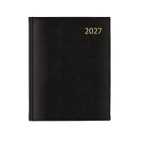 Aurora Largo de Luxe Florence dagagenda met uurindeling 2027 zwart (1 dag per pagina) 6-talig 440134