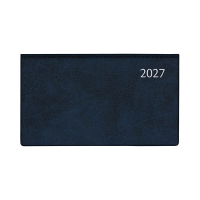 Aurora Novoplan Perl Luna weekagenda met uurindeling 2027 blauw (1 week per 2 pagina's) 6-talig 440154