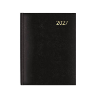 Aurora Plan-A-Week Florence weekagenda met kwartierindeling 2027 zwart (1 week per 2 pagina's) 7-talig 440132