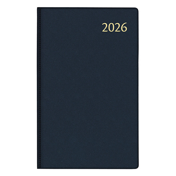 Aurora Technica Geruit Seta aannemeragenda met halfuurindeling 2026 blauw (1 dag per pagina) 4-talig 330152 - 1