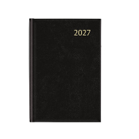 Aurora Universe Florence weekagenda met uurindeling 2027 zwart (1 week per 2 pagina's) 6-talig 440141