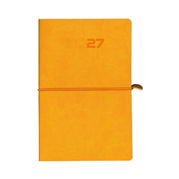 Aurora Universe Tesoro weekagenda met uurindeling 2027 oranje (1 week per 2 pagina's) 6-talig 440127 - 1