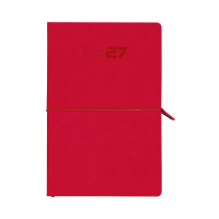 Aurora Universe Tesoro weekagenda met uurindeling 2027 rood (1 week per 2 pagina's) 6-talig 440128