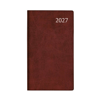 Aurora Visuplan Luna weekagenda met uurindeling 2027 bordeaux (1 week per 2 pagina's) 6-talig 440156