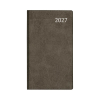Aurora Visuplan Luna weekagenda met uurindeling 2027 zwart (1 week per 2 pagina's) 6-talig 440157