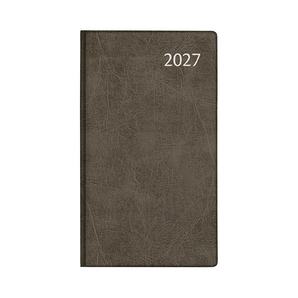 Aurora Visuplan Perl Luna weekagenda met uurindeling 2027 zwart (1 week per 2 pagina's) 6-talig 440160 - 1