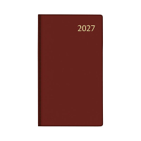 Aurora Visuplan Seta weekagenda met uurindeling 2027 bordeaux (1 week per 2 pagina's) 6-talig 440124
