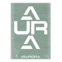 Aurora cursusblok A4 geruit 5 mm 70 g/m² groen (100 vellen) D102CDQ5/G 330108
