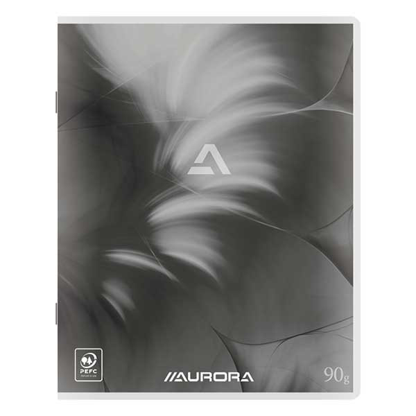 Aurora gelijnd schrift 165 x 210 mm grijs 36 vellen 136M1L/GRIS 330092 - 1