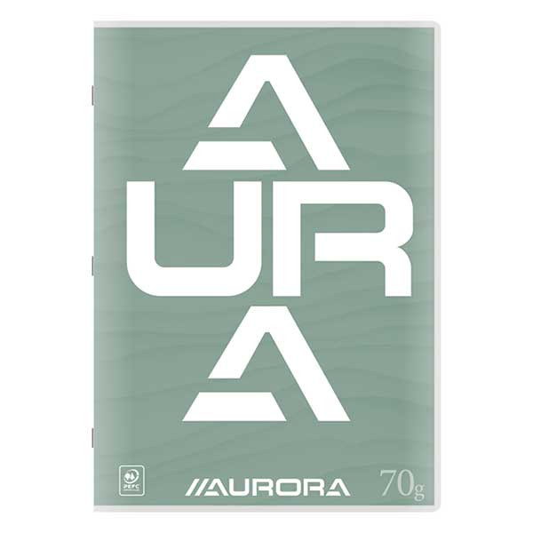 Aurora geruit schrift A4 groen 36 vellen (10 mm) 36LQ10/G 330104 - 1