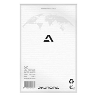 Aurora kladblok 135 x 210 mm 200 vellen blanco 208U 330052