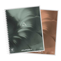 Aurora spiraalblok 165 x 210 mm gelijnd 90 g/m² 50 vellen assortiment (10 stuks) 5C50 330041