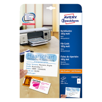 Avery A7 Zweckform C32254-25 steekkaart wit 105 x 70 mm (200 stuks) C32254-25 212794