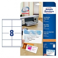 Avery A7 Zweckform C32254-25 steekkaart wit 105 x 70 mm (200 stuks) C32254-25 212794