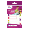Avery APFLUO24 zelflaminerende etiketten assorti kleuren (24 etiketten)
