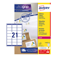 Avery L7160-250 adresetiketten A4 63,5 x 38,1 mm wit (5250 etiketten) L7160-250 212280