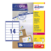 Avery L7163-250 adresetiketten A4 99,1 x 38,1 mm wit (3500 etiketten)