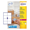 Avery L7165B-100 BlockOut™ verzendetiketten A4 99,1 x 67,7 mm wit (800 etiketten) 212807 - 1