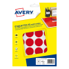Avery PET30R markeringspunten Ø 30 mm rood (240 etiketten)