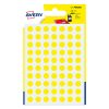 Avery PSA08J markeringspunten Ø 8 mm geel (490 etiketten)