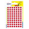 Avery PSA08R markeringspunten Ø 8 mm rood (490 etiketten)
