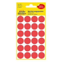 Avery Zweckform 3004 markeringspunten Ø 18 mm rood (96 etiketten) 3004 212362
