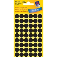 Avery Zweckform 3140 markeringspunten Ø 12 mm zwart (270 etiketten) 212340