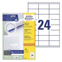 Avery Zweckform 3422 universele etiketten A4 70 x 35 mm wit (2400 etiketten) 3422 212470
