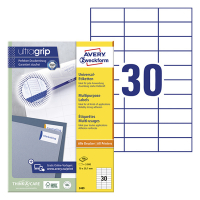 Avery Zweckform 3489 universele etiketten A4 70 x 29,7 mm wit (3000 etiketten) 3489 212480