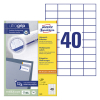 Avery Zweckform 3651 universele etiketten A4 52,5 x 29,7 mm wit (4000 etiketten)