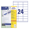 Avery Zweckform 3664 universele etiketten A4 70 x 33,8 mm wit (2400 etiketten) 212490 - 1