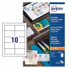 Avery Zweckform C32011-10 visitekaarten mat wit 85 x 54 mm (100 stuks)