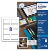 Avery Zweckform C32015-25 visitekaarten mat wit 85 x 54 mm (200 stuks) C32015-25 212789