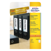 Avery Zweckform C32267-25 classeurrug insteekkaarten 54 x 190 mm (125 etiketten)