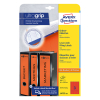 Avery Zweckform L4752-20 rugetiketten voor classeur 61 x 297 mm rood (60 etiketten)